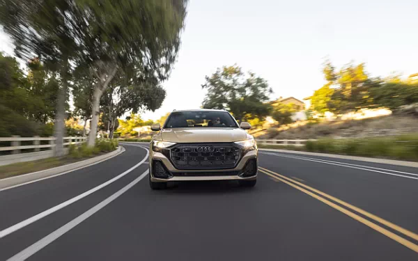 Cars wallpapers Audi Q8 55 TFSI quattro S line (Sakhir Gold Metallic) US-spec - 2025