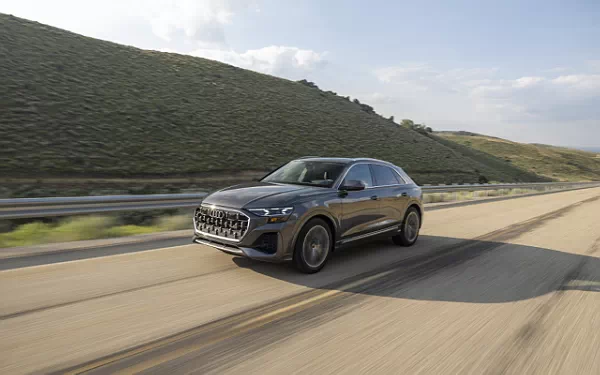 Cars wallpapers Audi Q8 55 TFSI quattro (Samurai Grey Metallic) US-spec - 2025