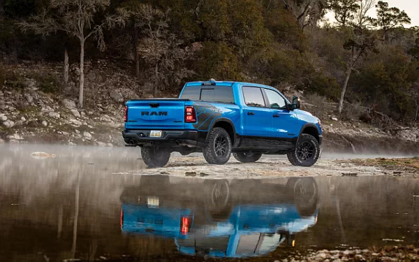 Cars wallpapers Ram 1500 Rebel (Hydro Blue/Diamond Black) - 2024