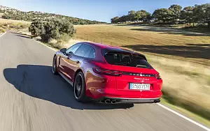 Cars wallpapers Porsche Panamera Turbo S E-Hybrid Sport Turismo (Carmine Red) - 2017